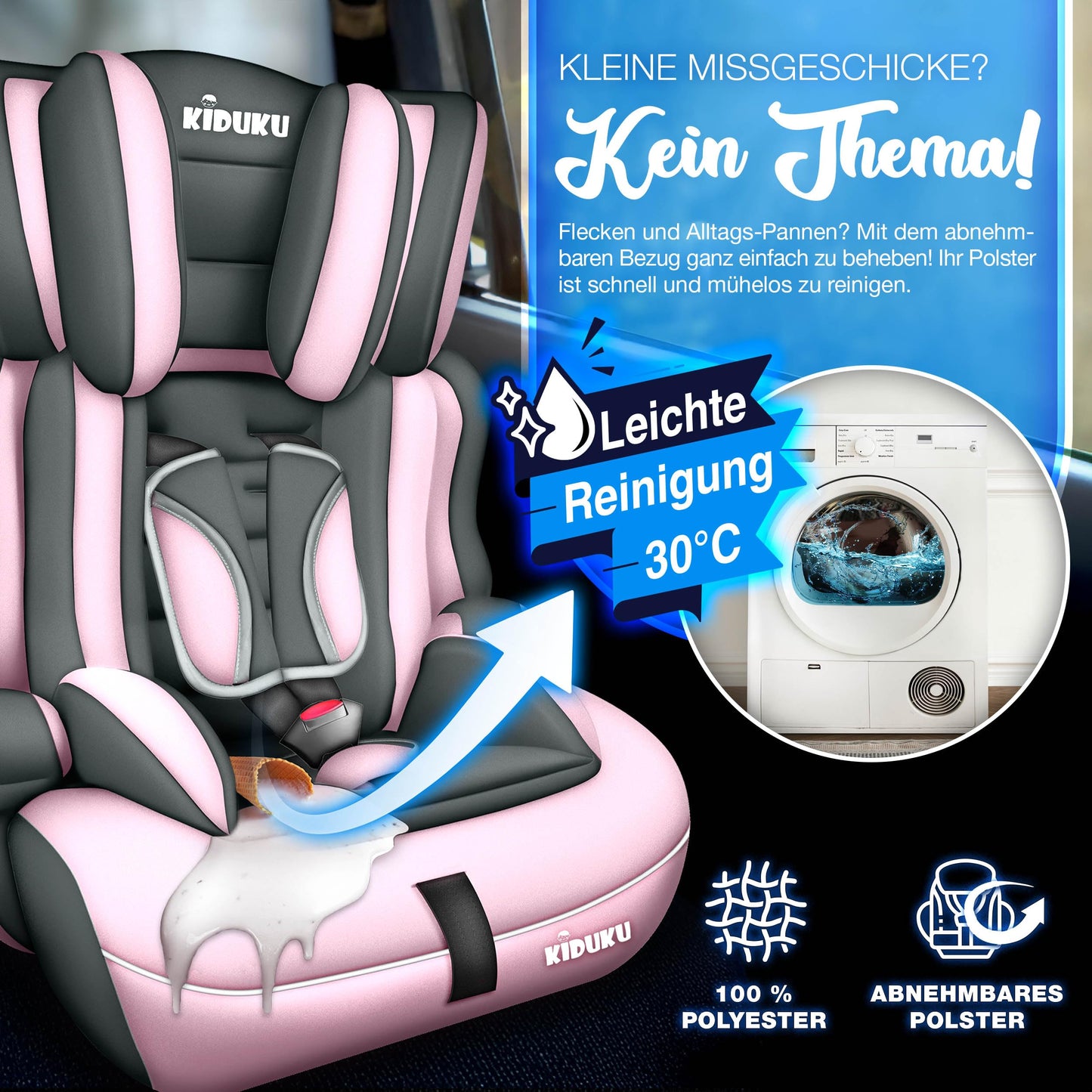 KIDUKU Kindersitz 9–36 kg ECE R129/03